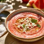 Gaspacho pastèque-tomate-feta : l'entrée estivale ultra-fraîche en 15 minutes — photo 1