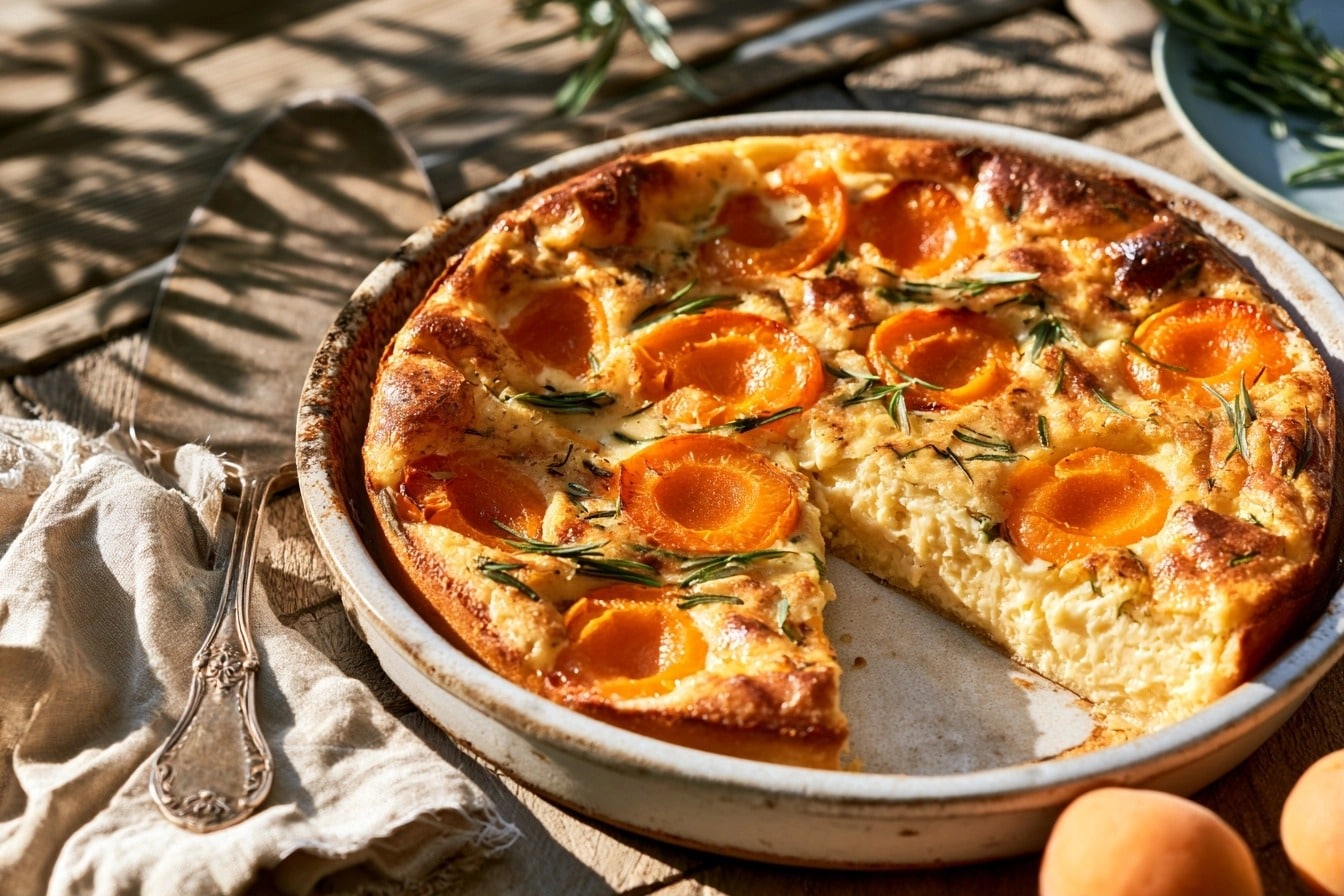 Recette du clafoutis abricot-romarin : un dessert d'été facile, fondant et original — photo 1