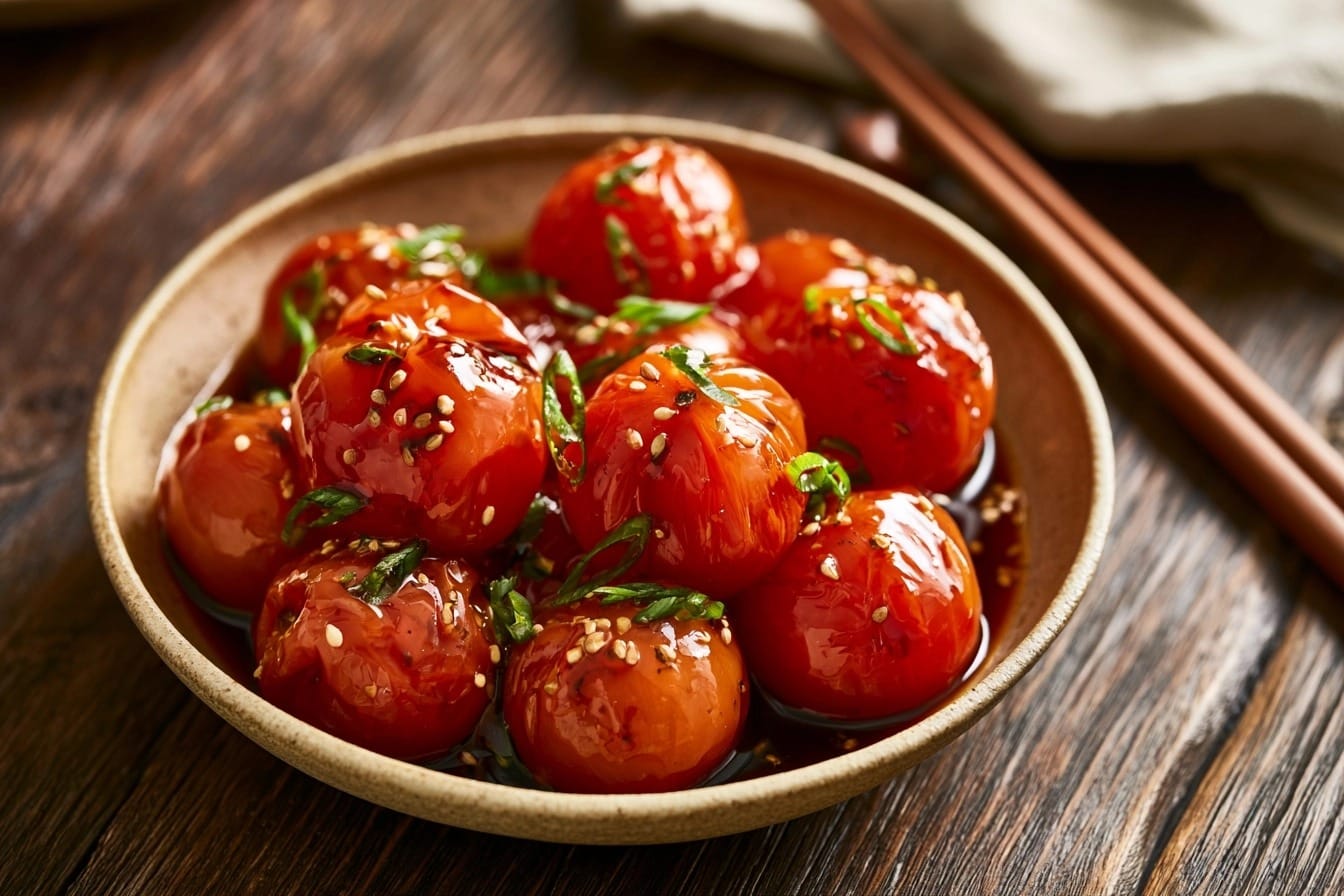Tomates marinées à la coréenne : la recette fraîcheur facile, rapide et terriblement umami — photo 1